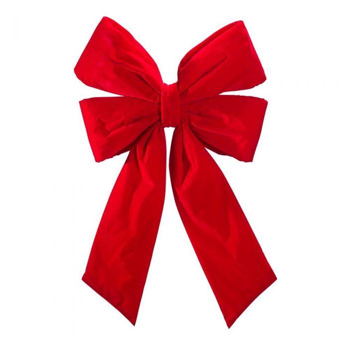 Red Rigid Velvet Bow