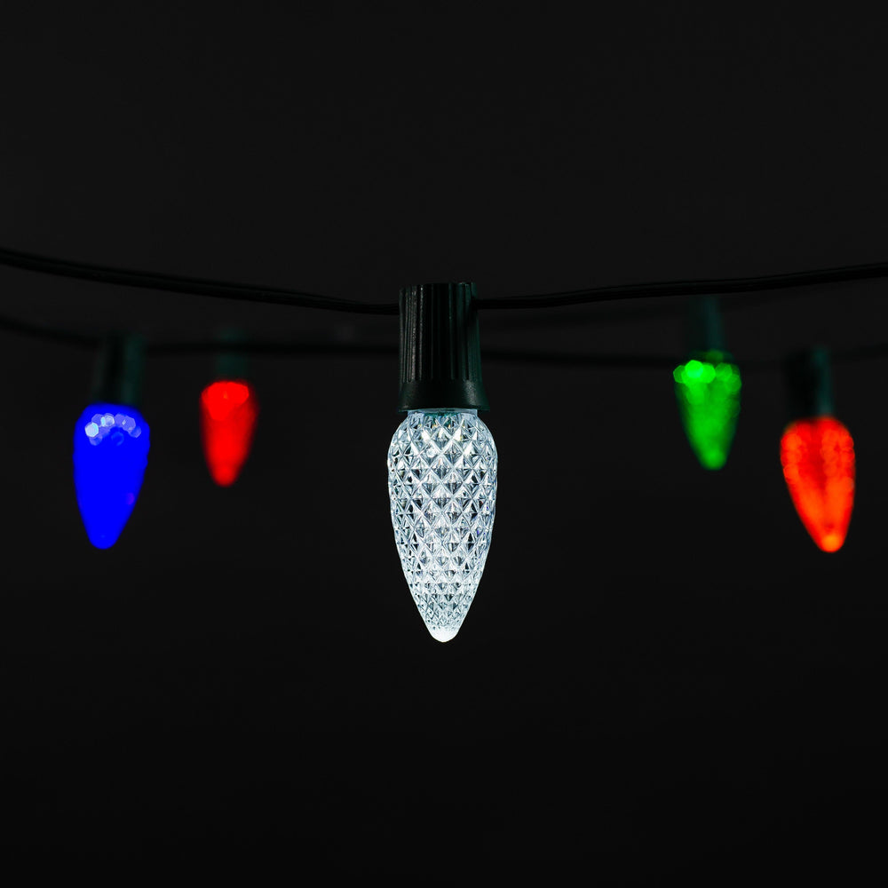 C9 LED Faceted Bulb